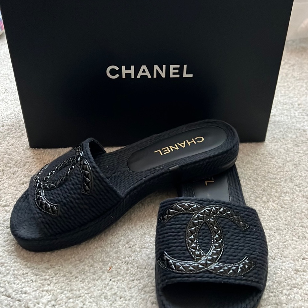 Chanel Woven Sandal
